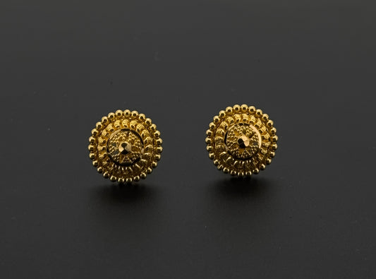 22K Solid Gold Fancy Studs ES743