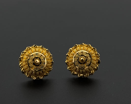 22K Solid Gold Fancy Studs ES765