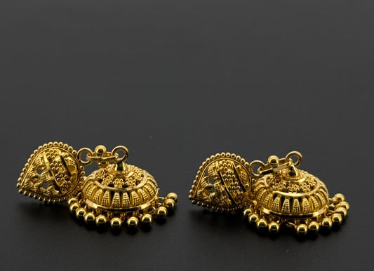 22K Solid Gold Fancy Studs ES766