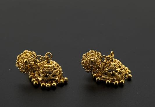 22K Solid Gold Fancy Studs ES769