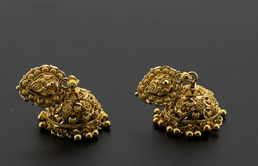 22K Solid Gold Fancy Studs ES770