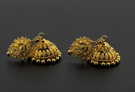 22K Solid Gold Fancy Studs ES773