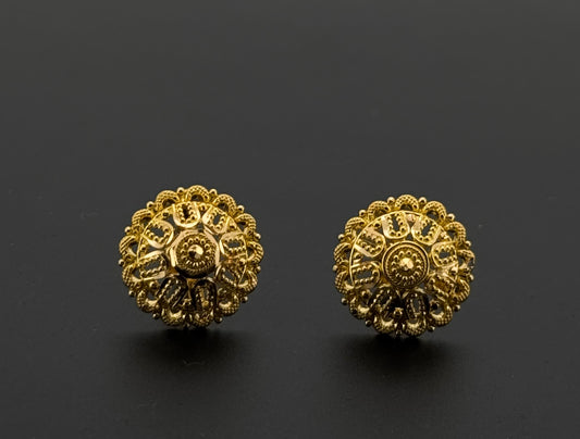 22K Solid Gold Fancy Studs ES784