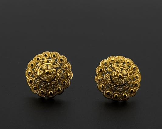 22K Solid Gold Fancy Studs ES790