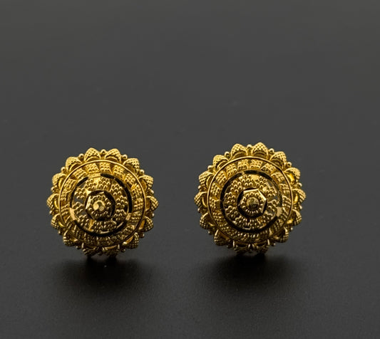 22K Solid Gold Fancy Studs ES805