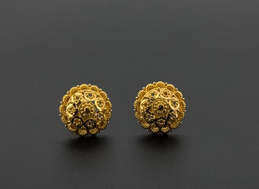 22K Solid Gold Fancy Studs ES810