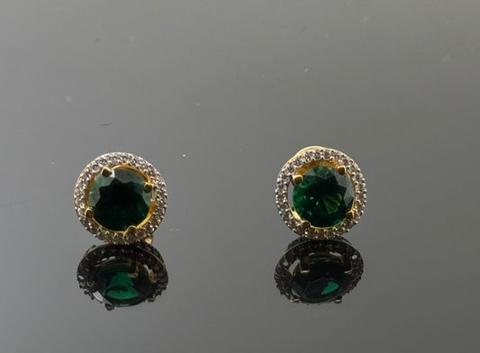 22K Solid Gold Fancy Studs ES82