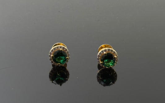 22K Solid Gold Fancy Studs ES84