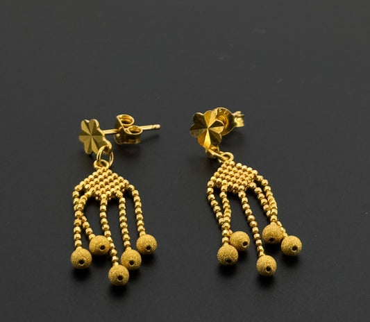 22K Solid Gold Fancy Studs ES855