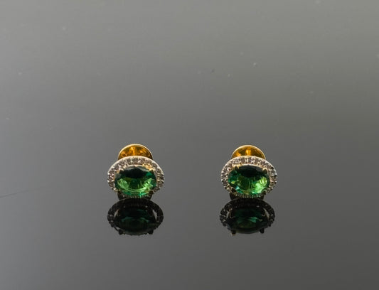 22K Solid Gold Fancy Studs ES87