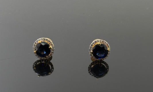 22K Solid Gold Fancy Studs ES92