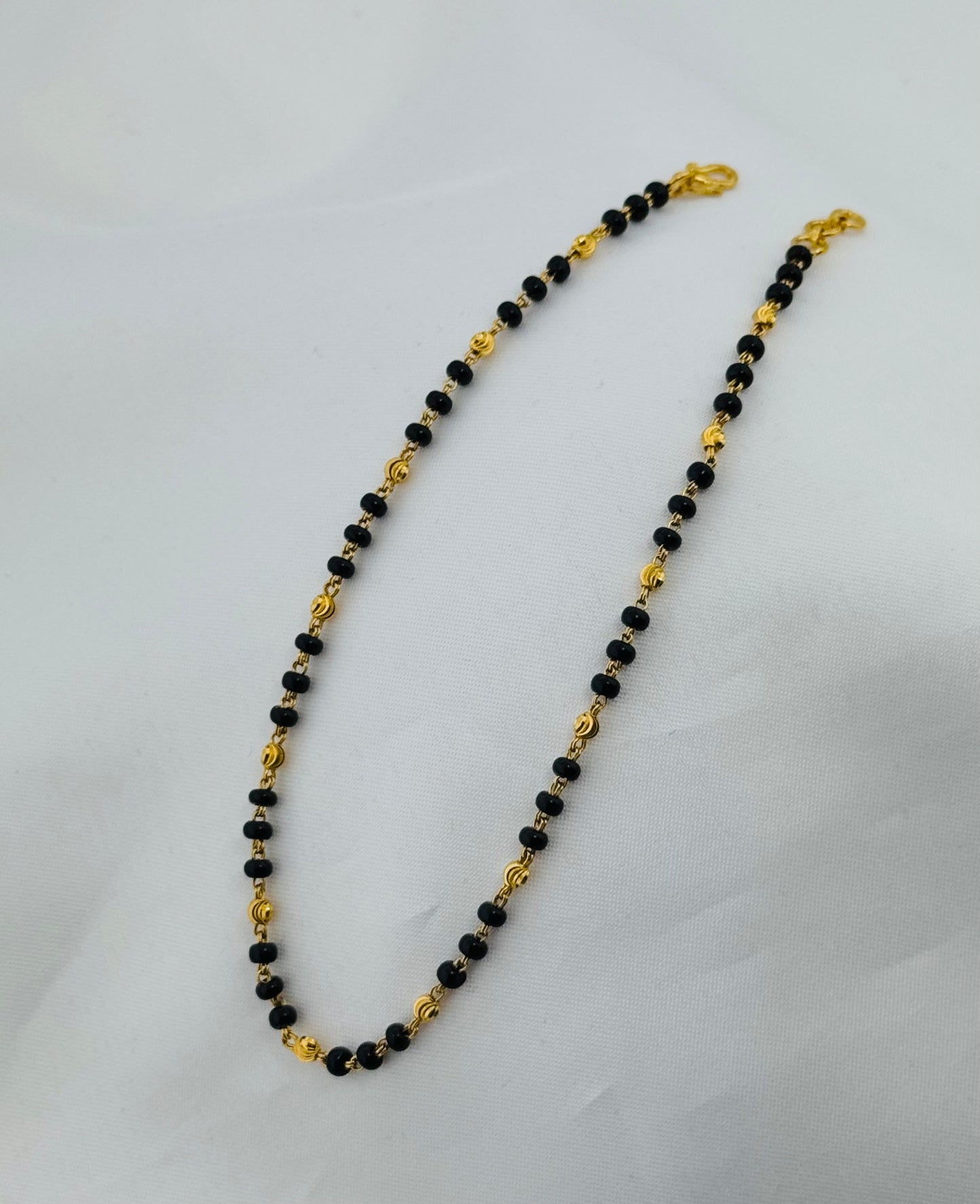 22k Solid Gold Ladies Simple Anklet GA19