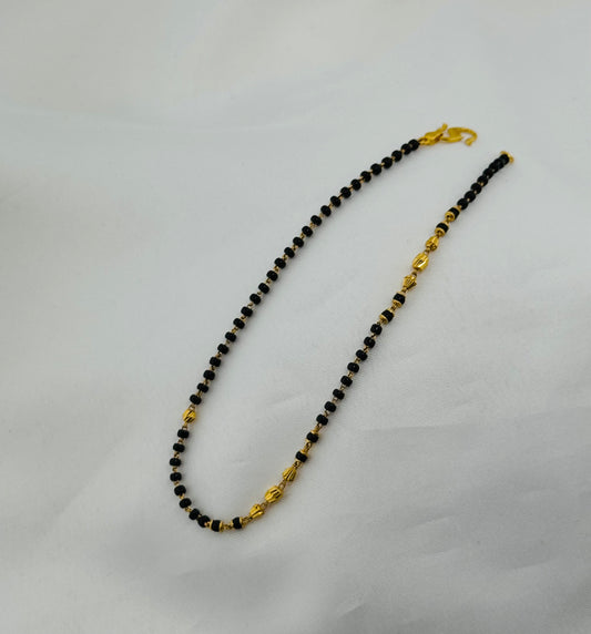 22k Solid Gold Ladies Simple Anklet GA27