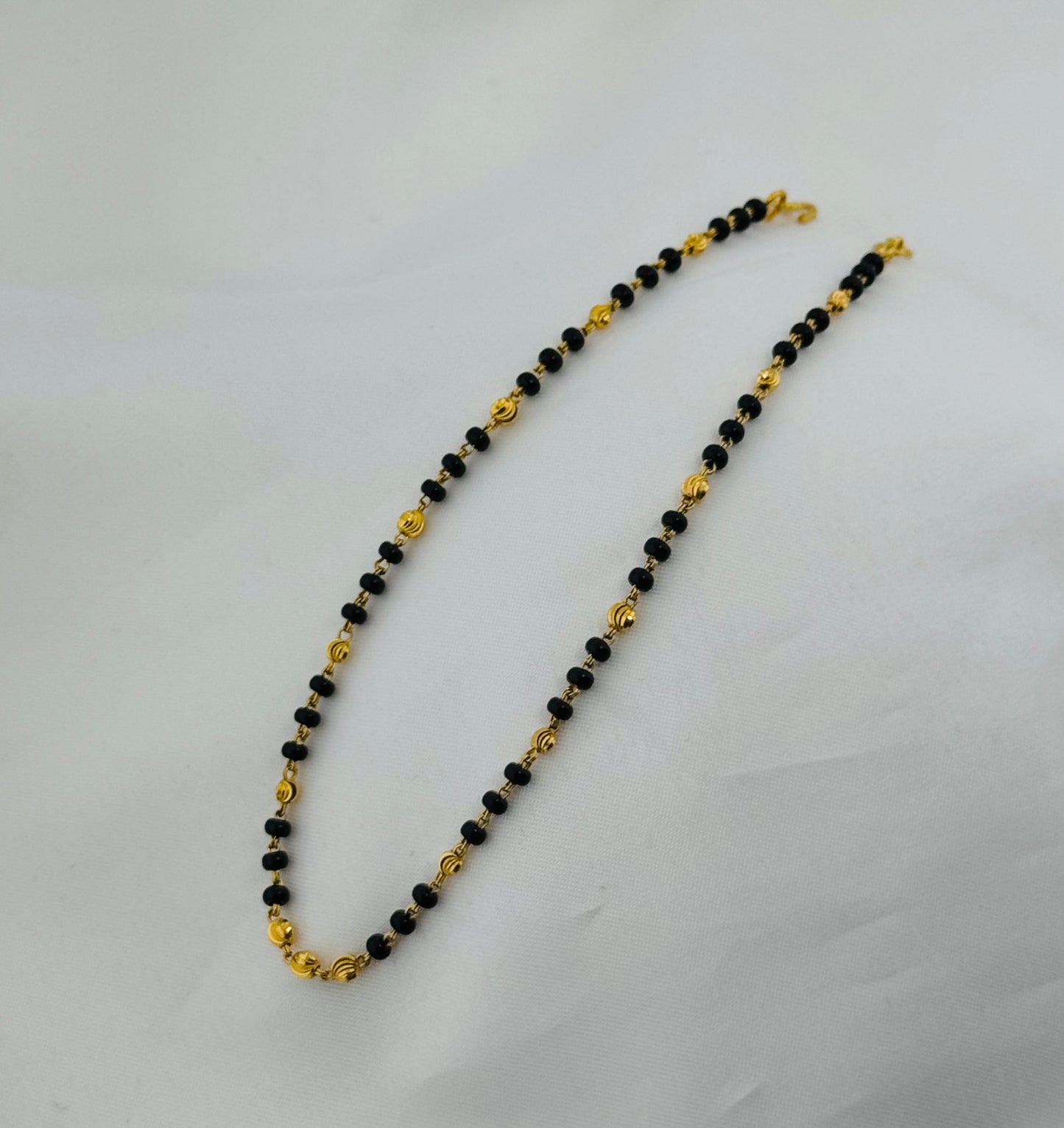 22k Solid Gold Ladies Simple Anklet GA29