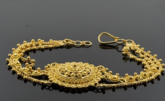 22k Solid Gold Ladies Simple Bracelet GB164