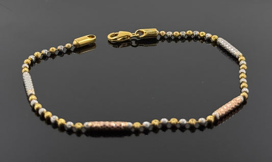 22k Solid Gold Ladies Simple Bracelet GB193