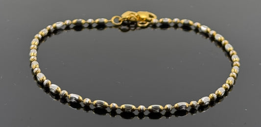 22k Solid Gold Ladies Simple Bracelet GB220