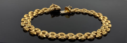 14k Solid Gold Ladies Simple Bracelet GB26