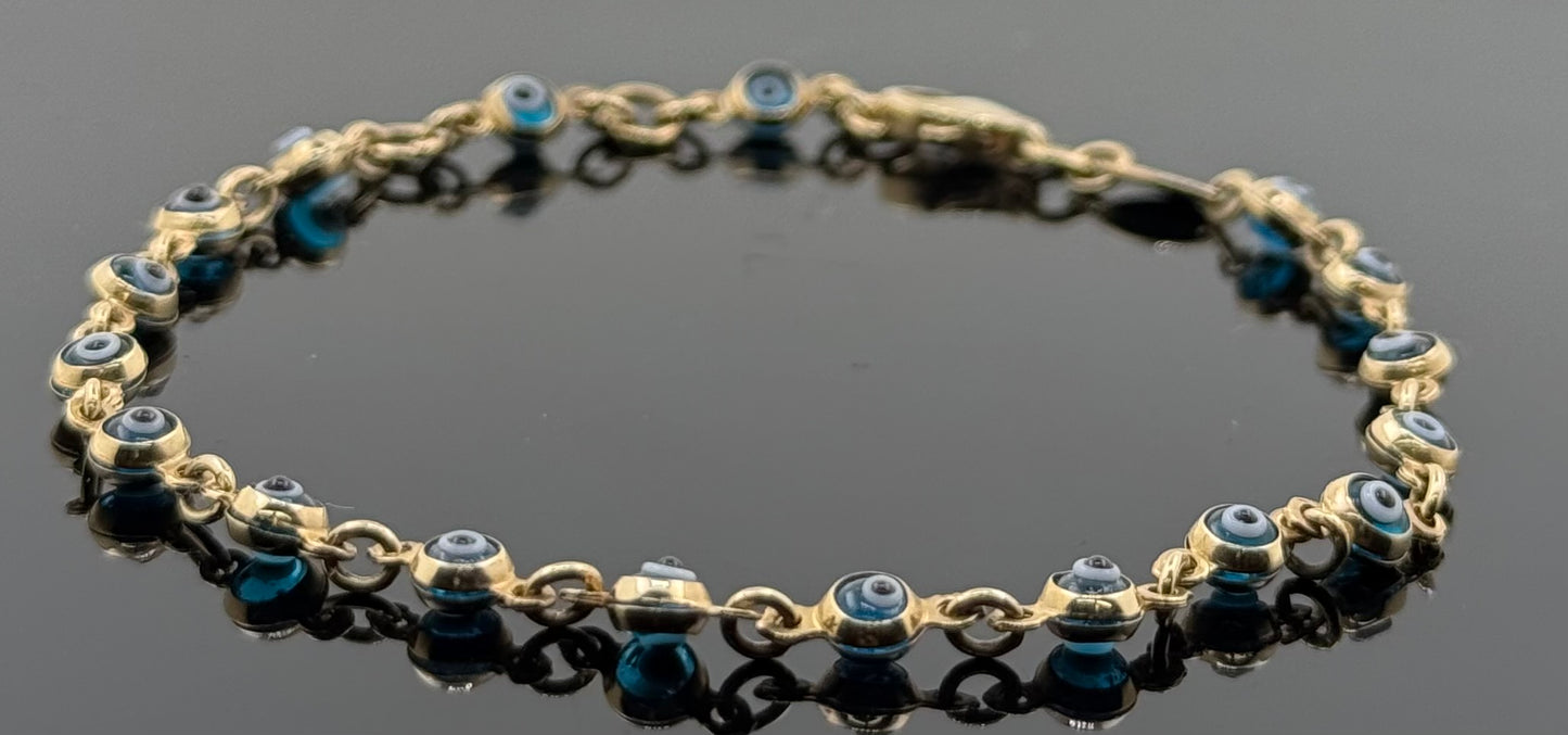 10k Solid Gold Ladies Simple Bracelet GB297