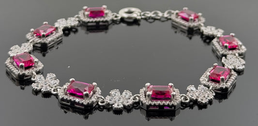 21k Solid Gold Ladies Simple Bracelet GB370