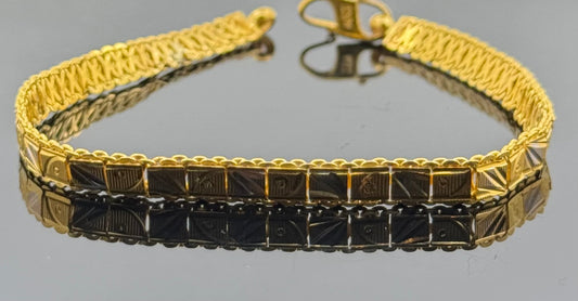 22k Solid Gold Ladies Simple Bracelet GB443