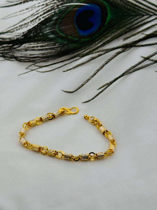 22k Solid Gold Ladies Simple Bracelet GB470