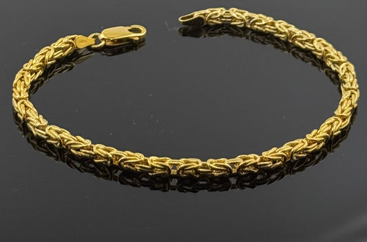 18k Solid Gold Ladies Simple Bracelet GB67