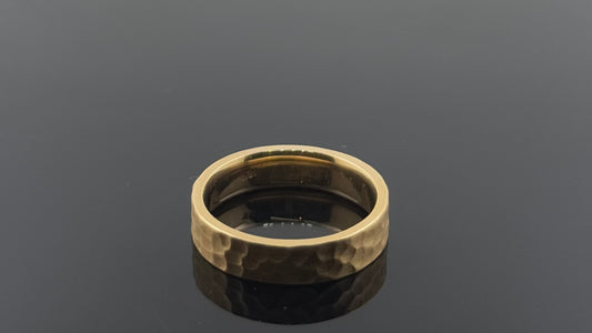 18k Solid Gold Ladies Simple Ring GR1001