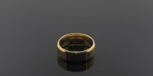 18k Solid Gold Ladies Simple Ring GR1004