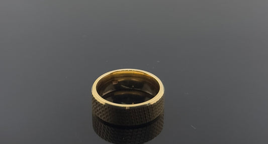 18k Solid Gold Ladies Simple Ring GR1006