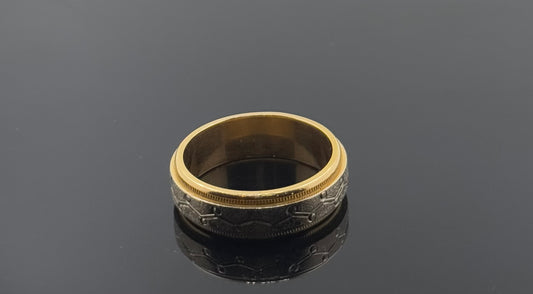 22k Solid Gold Ladies Simple Ring GR1016