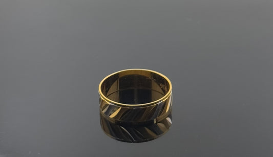 22k Solid Gold Ladies Simple Ring GR1021