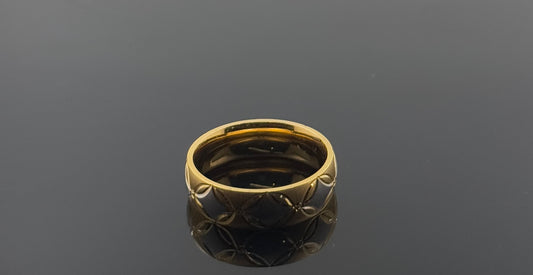 21k Solid Gold Ladies Simple Ring GR1029