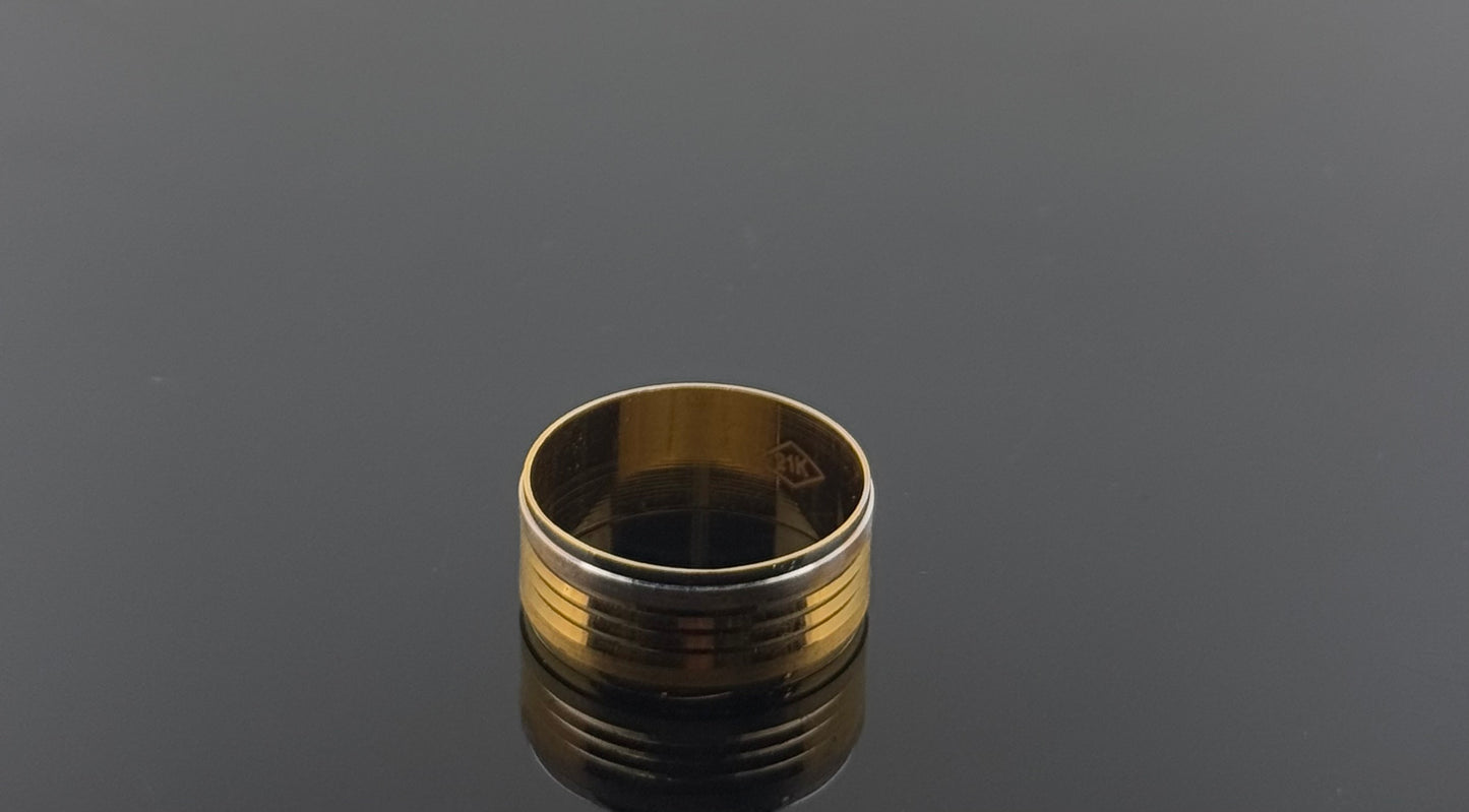 21k Solid Gold Ladies Simple Ring GR1036