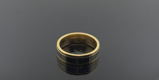 18k Solid Gold Ladies Simple Ring GR1043
