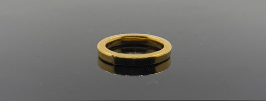 22k Solid Gold Ladies Simple Ring GR1088