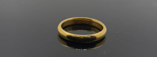 22k Solid Gold Ladies Simple Ring GR1096