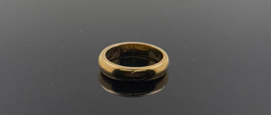 18k Solid Gold Ladies Simple Ring GR1117