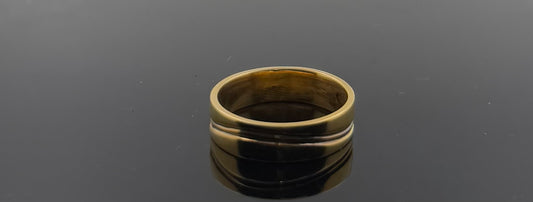 18k Solid Gold Ladies Simple Ring GR1122