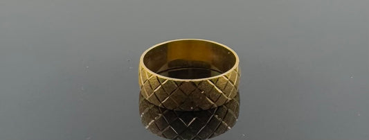 22k Solid Gold Ladies Simple Ring GR1130