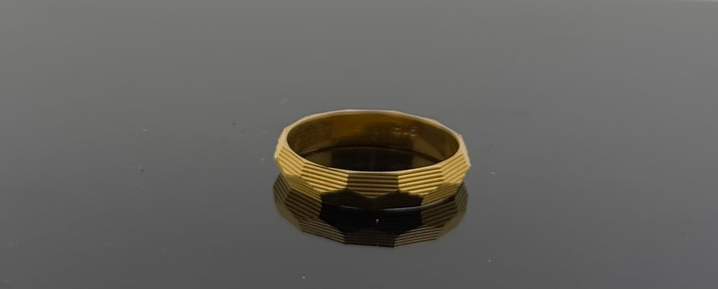 22k Solid Gold Ladies Simple Ring GR1134
