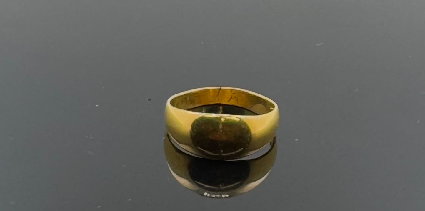 22k Solid Gold Ladies Simple Ring GR1137