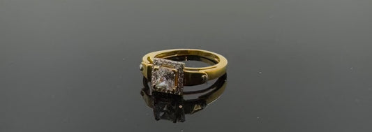 22k Solid Gold Ladies Simple Ring GR1138