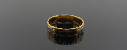 22k Solid Gold Ladies Simple Ring GR1140