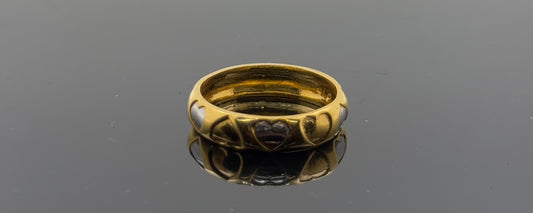 22k Solid Gold Ladies Simple Ring GR1141