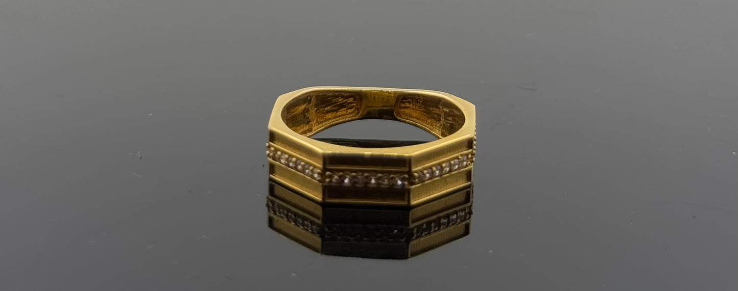 22k Solid Gold Ladies Simple Ring GR1144
