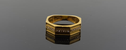 22k Solid Gold Ladies Simple Ring GR1144
