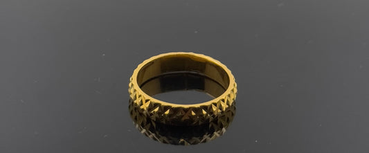 22k Solid Gold Ladies Simple Ring GR1146