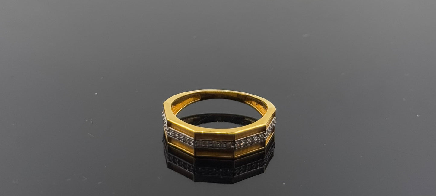 22k Solid Gold Ladies Simple Ring GR1149
