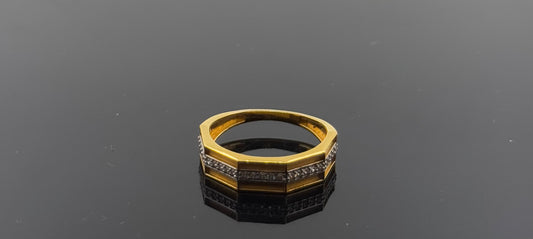 22k Solid Gold Ladies Simple Ring GR1149